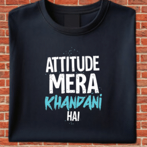 Attitude Mera Khandani Hai_Unisex Classic Crew T-Shirt
