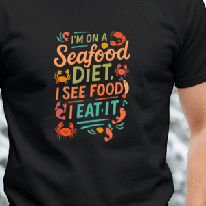 I'M on a Seafood_Unisex Classic Crew T-Shirt